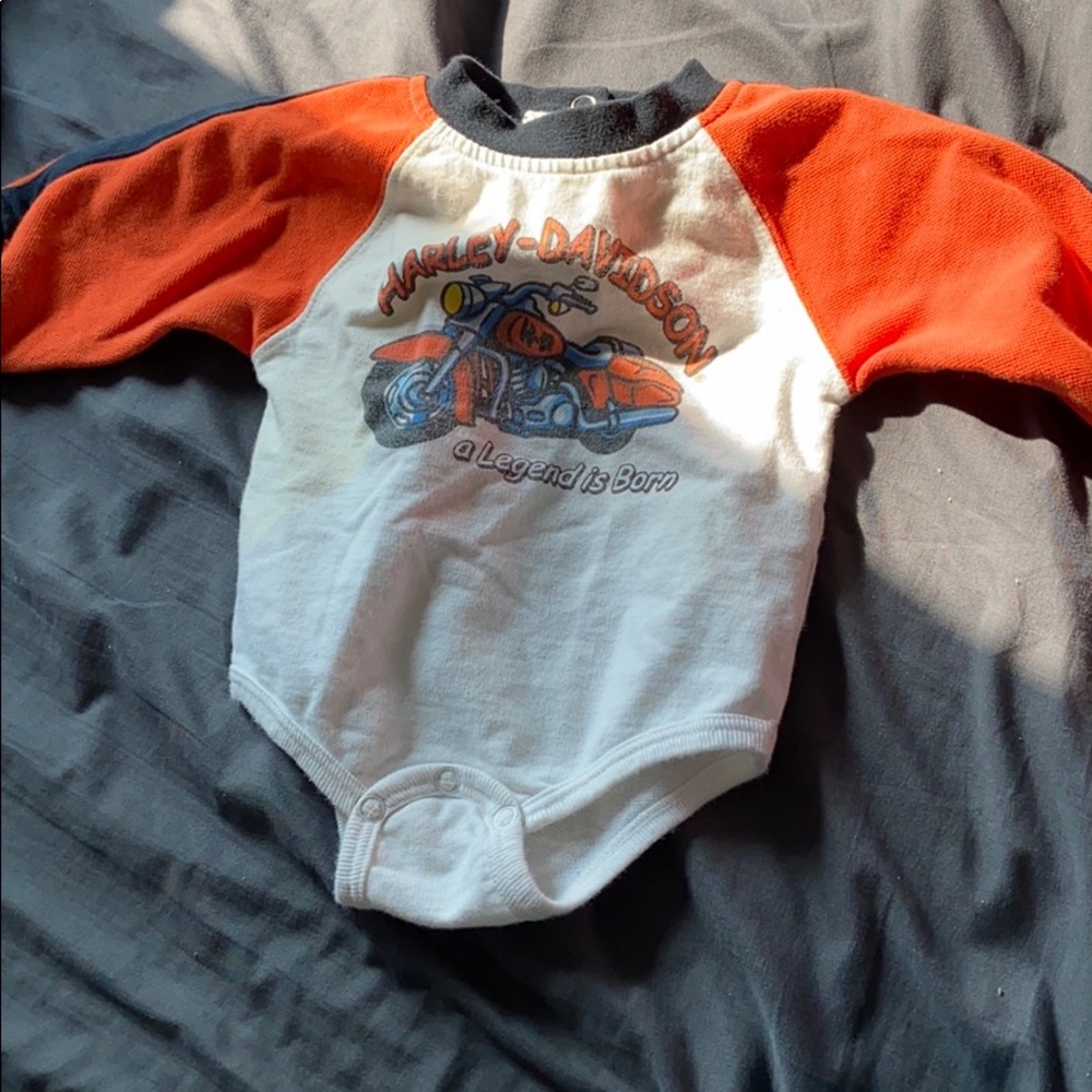 Harley Davidson 6/9 month baby shirt